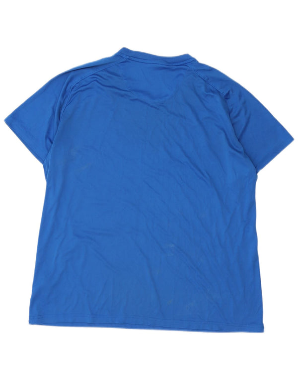 NIKE Mens T-Shirt Top 2XL Blue Polyester