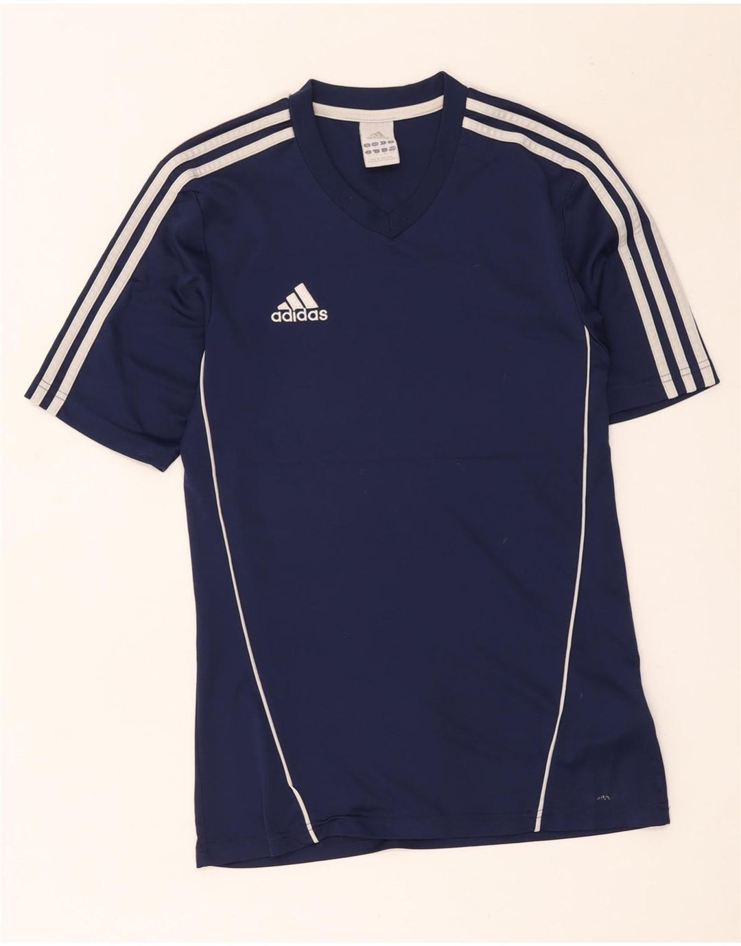 Adidas T-shirt top til mænd, lille marineblå polyester