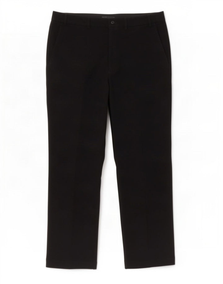 Marks & Spencer Straight Chino-bukser til mænd W40 L31 Sort polyester