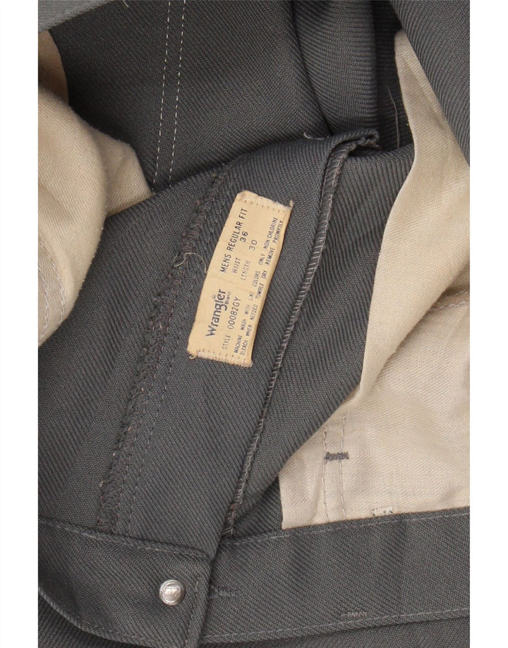 WRANGLER Herre Regular Fit Casual Bukser W36 L30 Grå