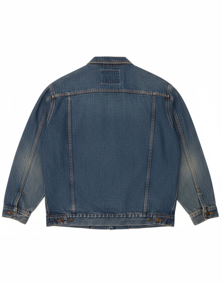 RANCHEROS Mens Denim Jacket EU 48 Medium Blue Cotton