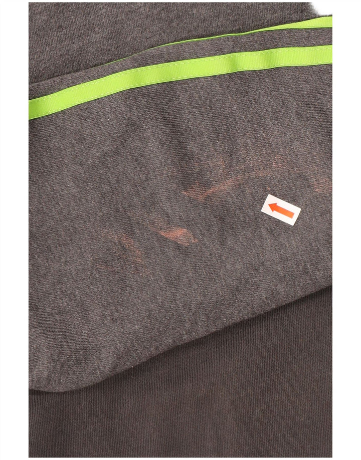 Adidas grafisk sweatshirt til mænd, lille grå bomuld
