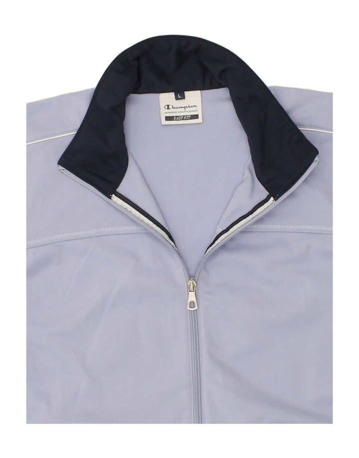 CHAMPION Womens Tracksuit Top Jacket Large Purple Polyester Vintage Champion and Second-Hand Champion from Messina Hembry 