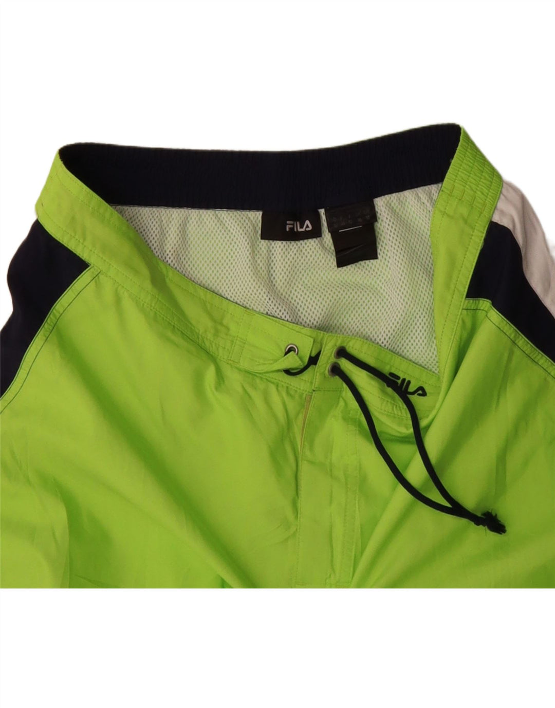 FILA Mens Swimming Shorts Large Green Colourblock Vintage Fila and Second-Hand Fila from Messina Hembry 