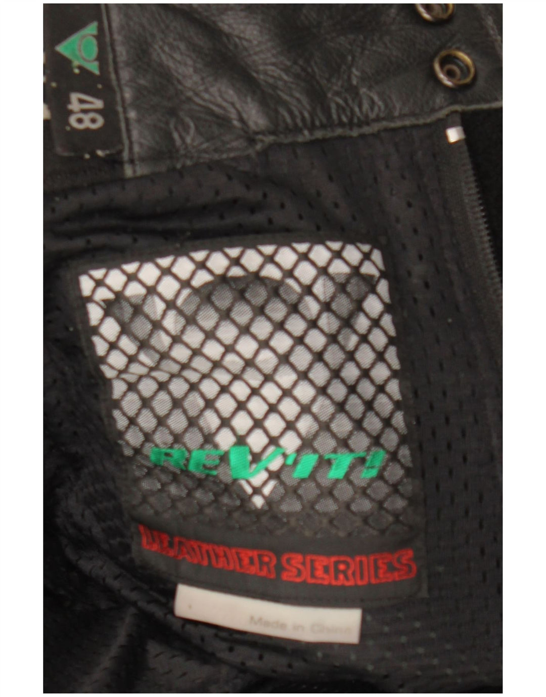 Rev'it Herre bikerbukser i læder IT 48 Medium W30 L29 sort læder