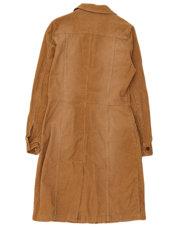 Warehouse Dame fløjlsskjortekjole UK 12 Medium Beige