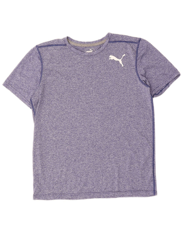 PUMA Herre T-shirt Top Medium Blue Flecked