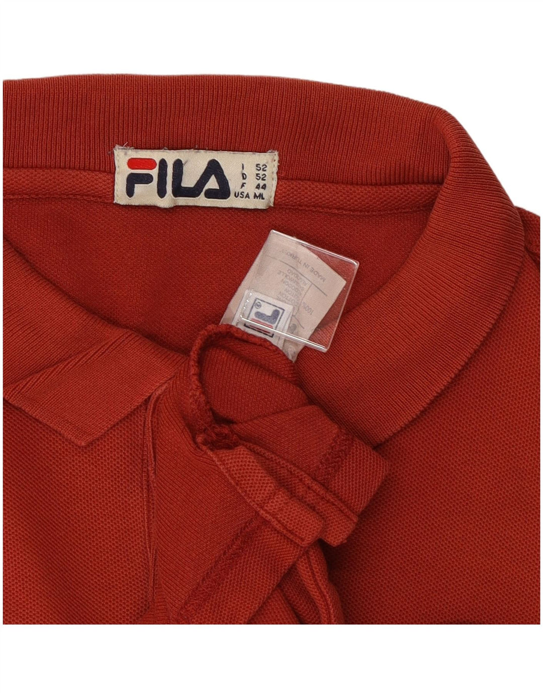 FILA Poloshirt til mænd Medium rød bomuld