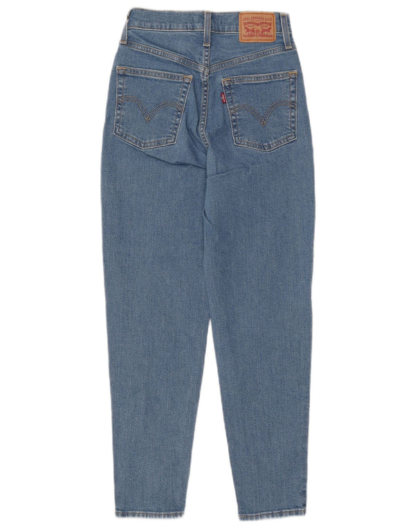 Levi's Dame Mom Jean Højtaljede tilspidsede jeans W24 L26 Blå