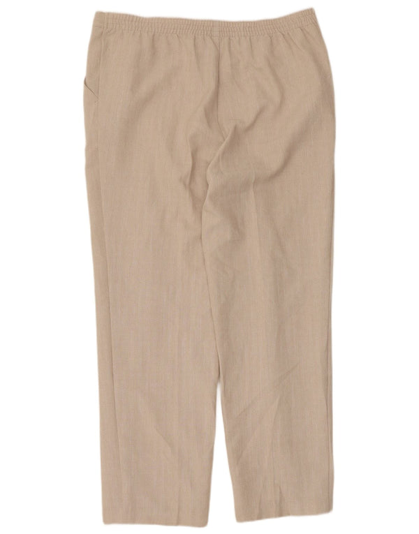 Marks & Spencer Lige fritidsbukser til kvinder UK 14 Large W36 L28 Beige