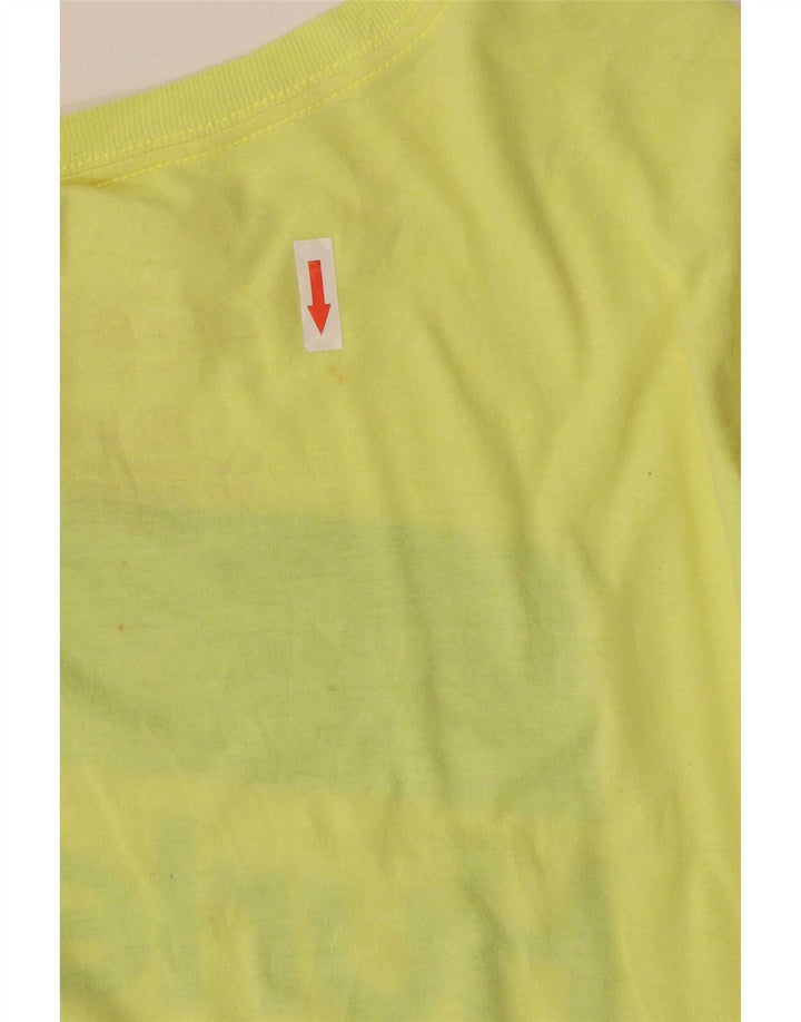 Hurley Herre Grafisk T-Shirt Top Stor Gul Polyester