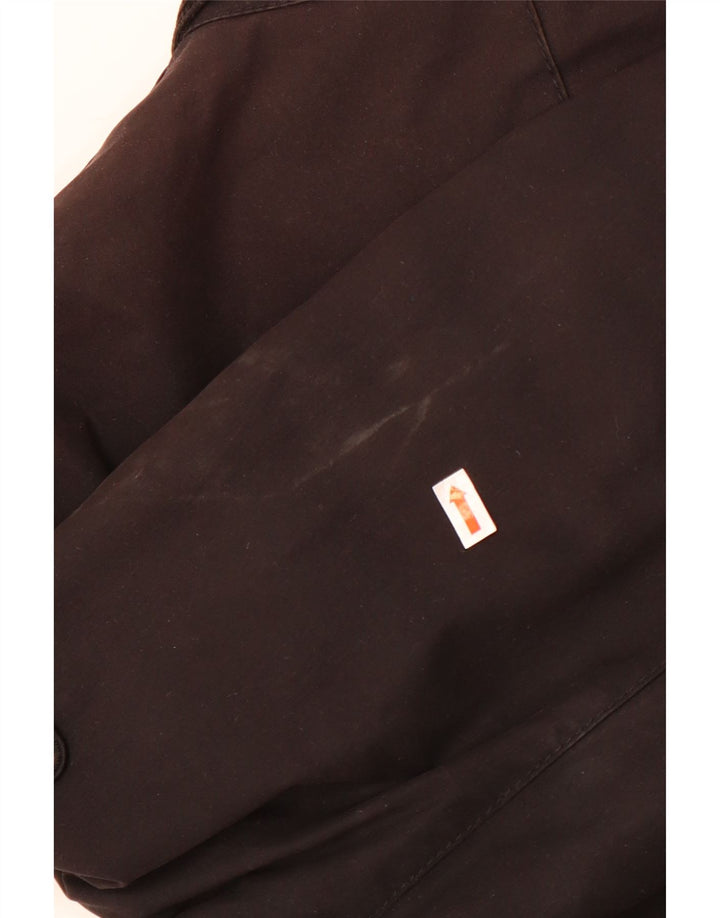 Barbour Herre vokset bomuldsjakke UK 40 Stor sort bomuld