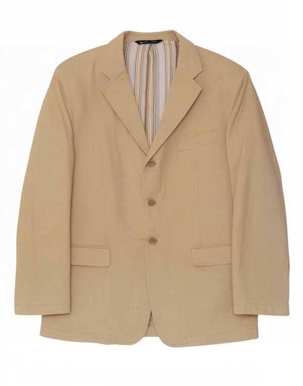 Marks & Spencer Herre 3-knaps Corduroy Blazer Jacket UK 42 XL Beige Bomuld