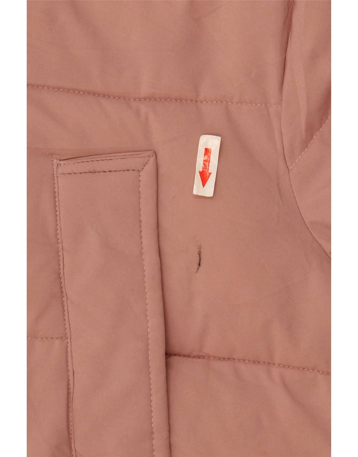 Marks & Spencer Dame Hætte Oversized Polstret Frakke UK 18 XL Pink Polyester