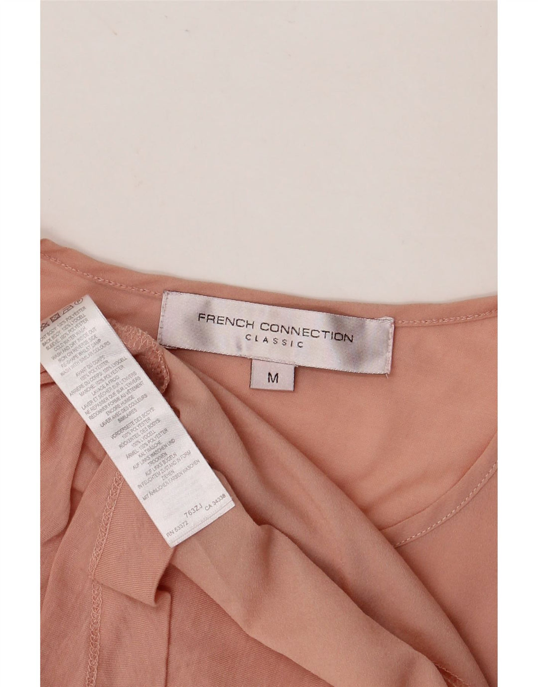 FRANSK FORBINDELSE Damebluse Top UK 12 Medium Pink Polyester