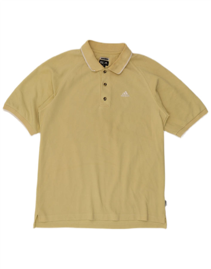 Adidas Herre Climalite Polo Shirt Medium Gul