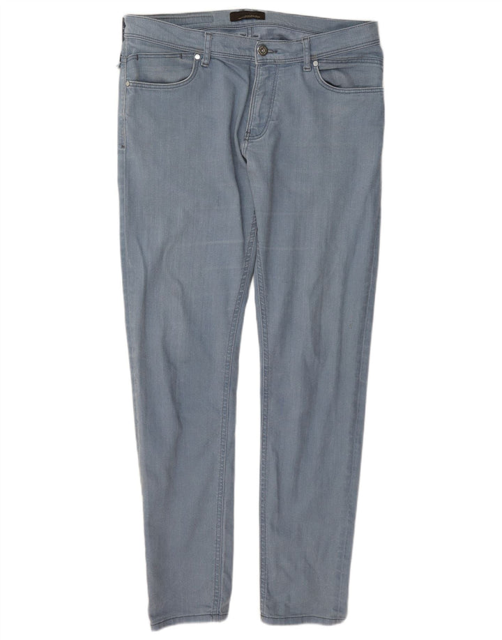 Zara Herre Slim Jeans EU 44 Large W34 L32 Blå