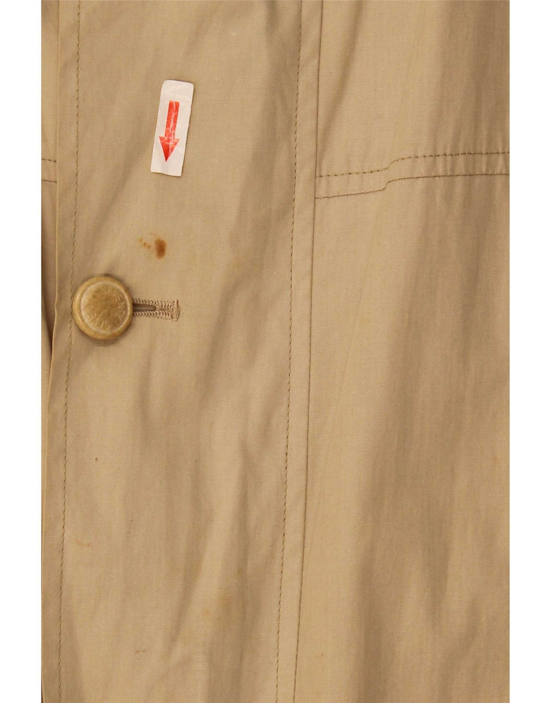 Halvfjerds mænds bomberjakke UK 38 medium beige bomuld