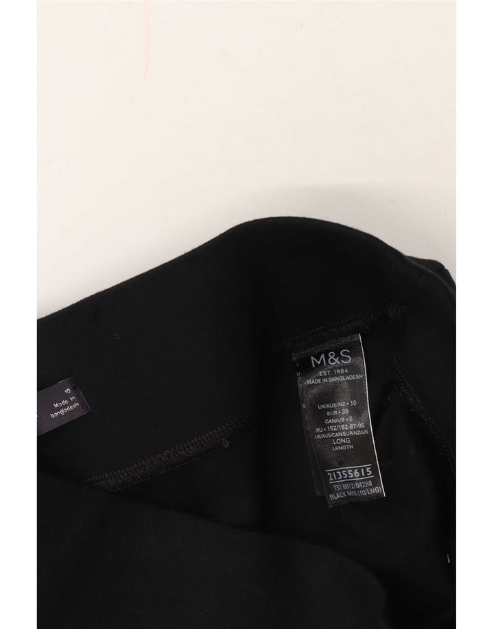 Marks & Spencer Womens Leggings UK 10 Small Black Viscose