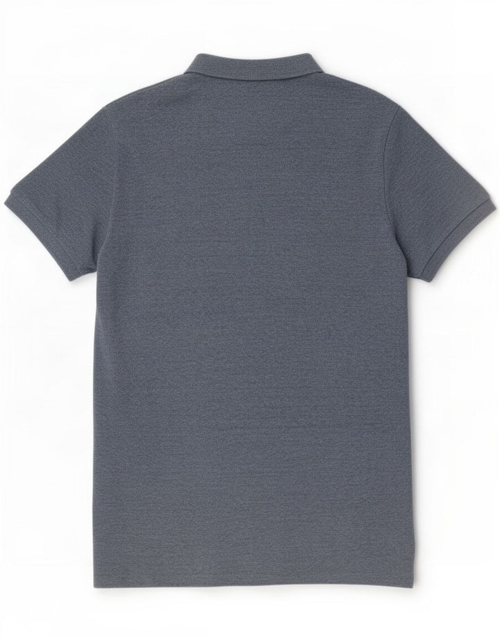 Superdry grafisk poloshirt til mænd, stor blå bomuld