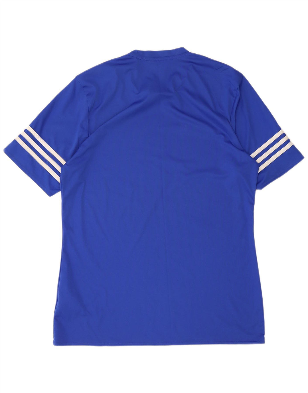 Adidas Herre Climalite T-Shirt Top Medium Blue Polyester
