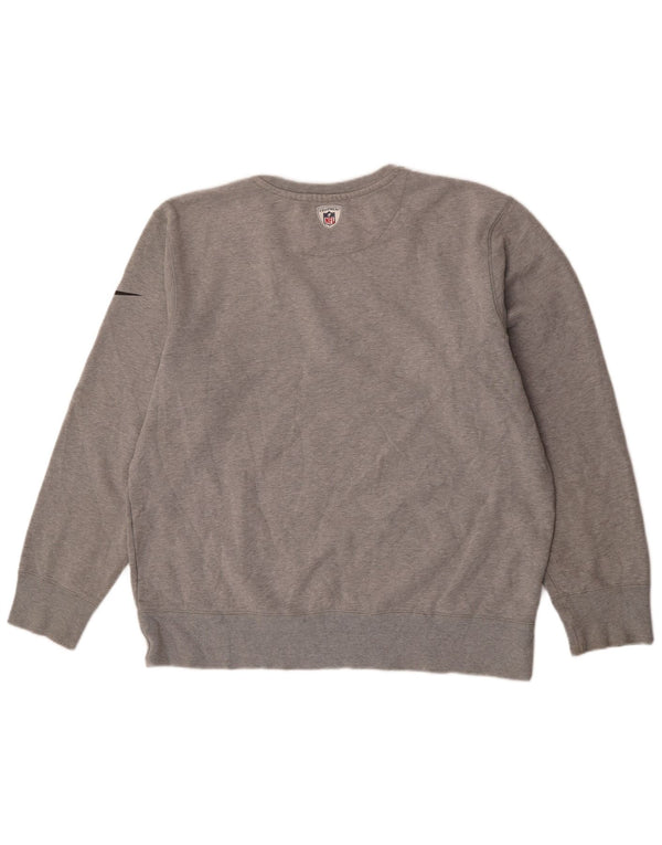 Nike Herre Cleveland Browns Grafisk Sweatshirt Jumper XL Grå Bomuld