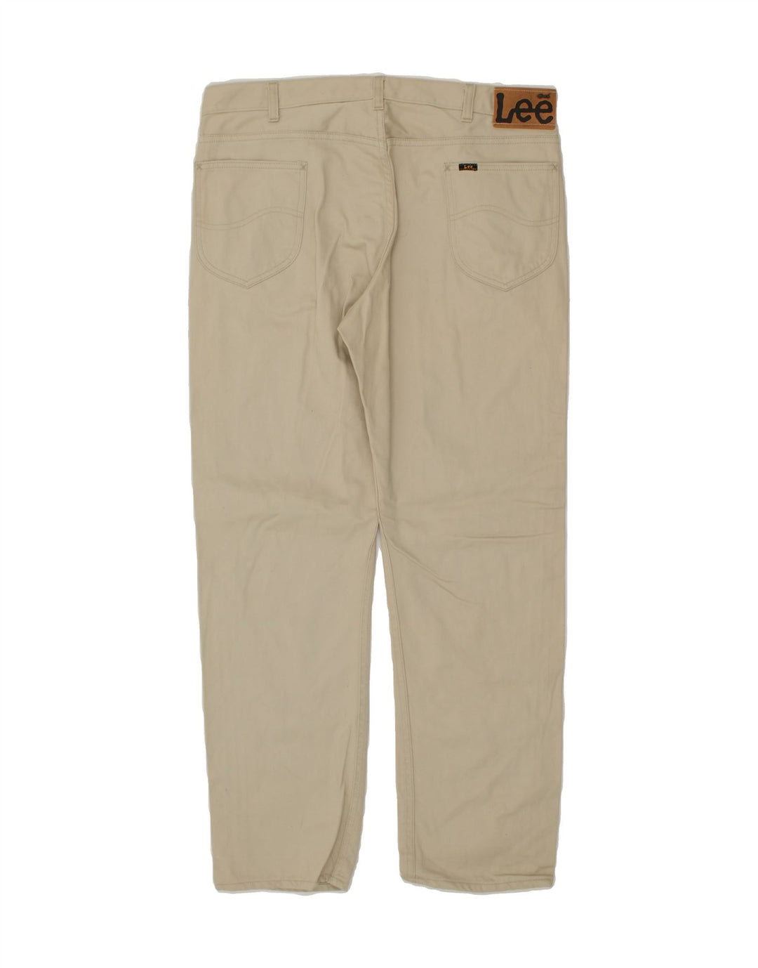 LEE Mens Straight Casual Trousers W38 L30  Beige Vintage Lee and Second-Hand Lee from Messina Hembry 