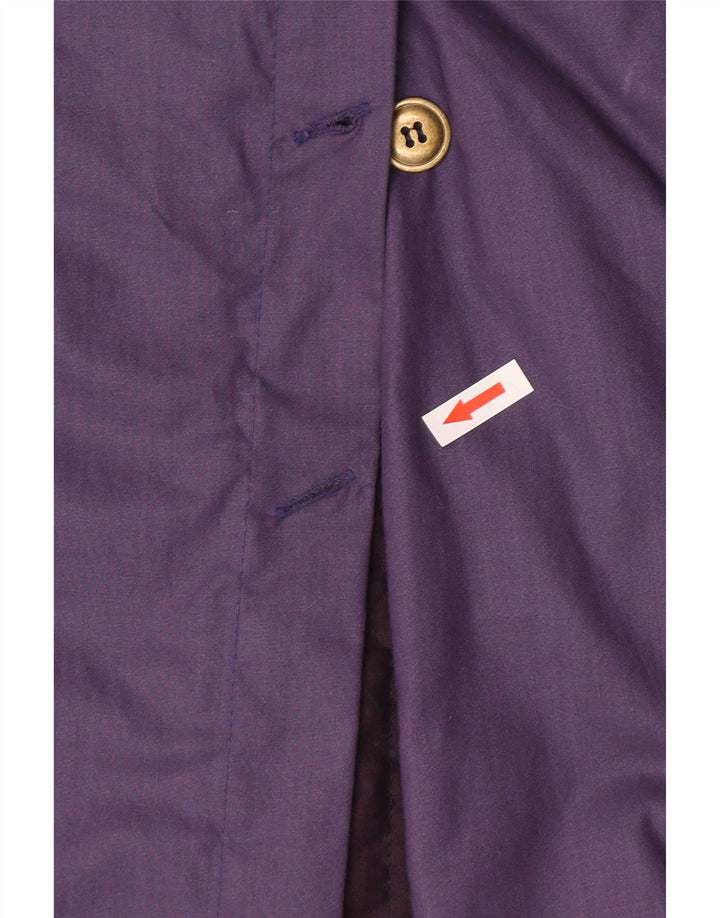 NINO Trench Coat til kvinder UK 14 Medium Lilla Polyester