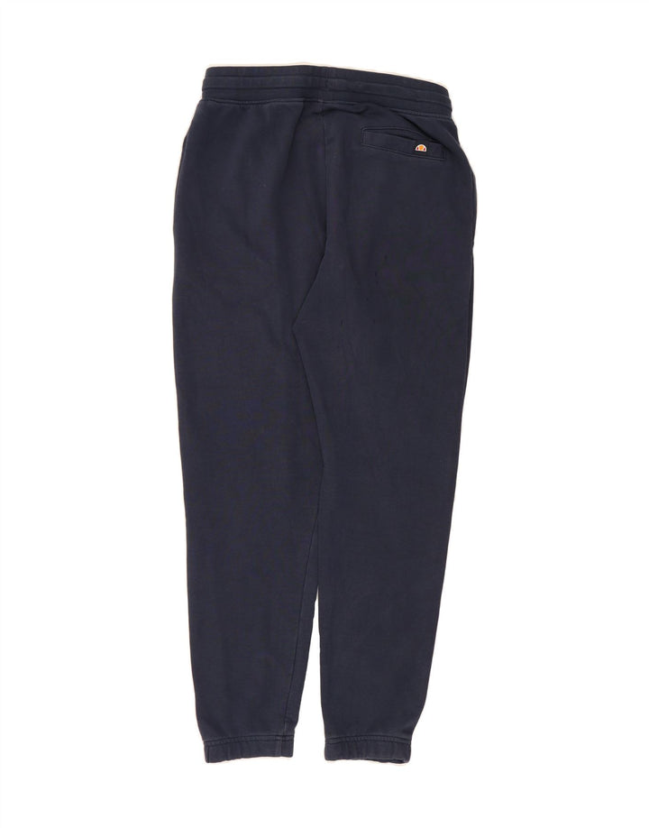 ELLESSE Mens Tracksuit Trousers Joggers Small  Navy Blue Cotton Vintage Ellesse and Second-Hand Ellesse from Messina Hembry 