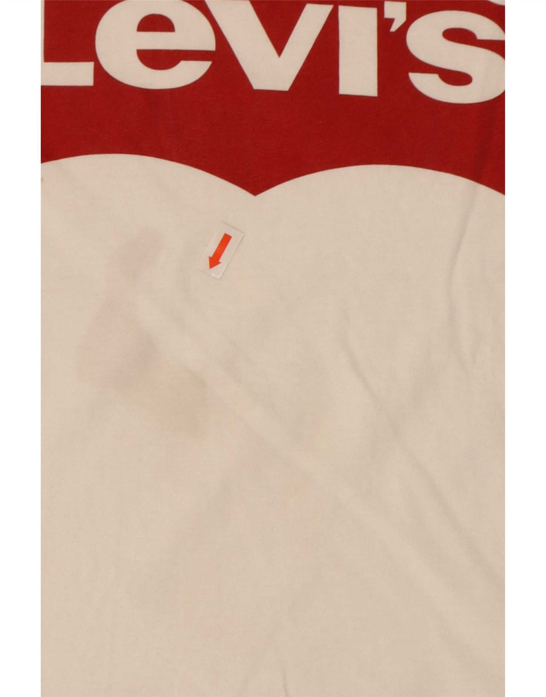 Levi's Grafisk T-shirt top til kvinder DK 10 Lille hvid bomuld