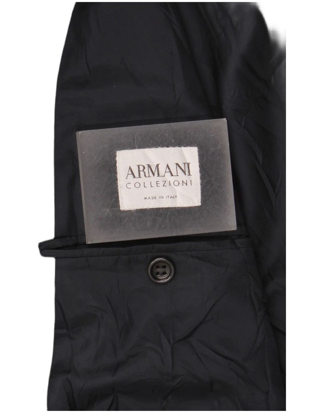 Armani Collezioni Herre 3-knaps blazerjakke IT 52 XL Marineblå viskose