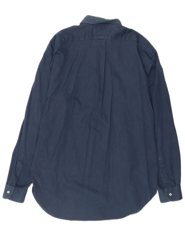 Ralph Lauren Mens Shirt XL Navy Blue Cotton