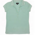 Ralph Lauren Dame Polo Shirt UK 12 Medium Turkis Bomuld