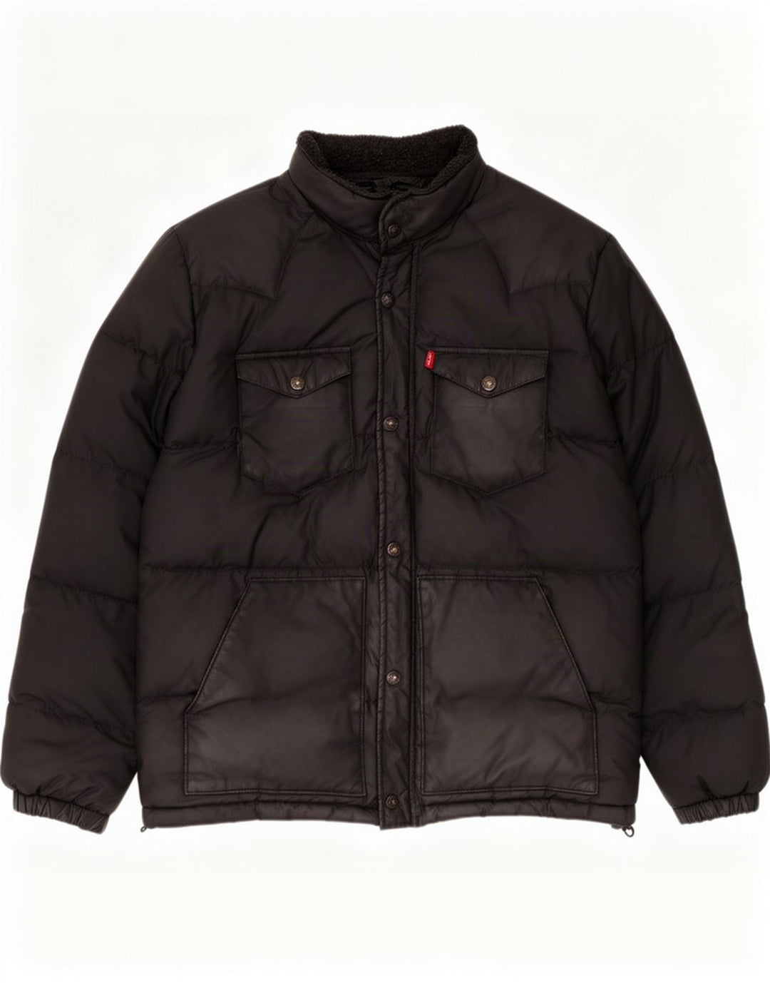 Levi's Herre Regular Fit polstret jakke UK 40 Large Black Polyester
