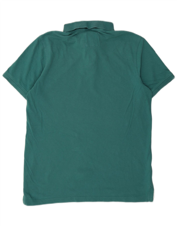 Besætningstøj Herre poloshirt Medium turkis bomuld