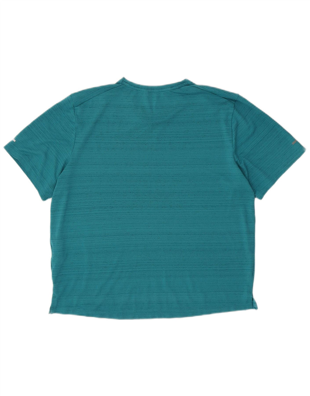 Nike Dame Dri Fit T-Shirt Top UK 14 Medium Turkis Flecked Polyester