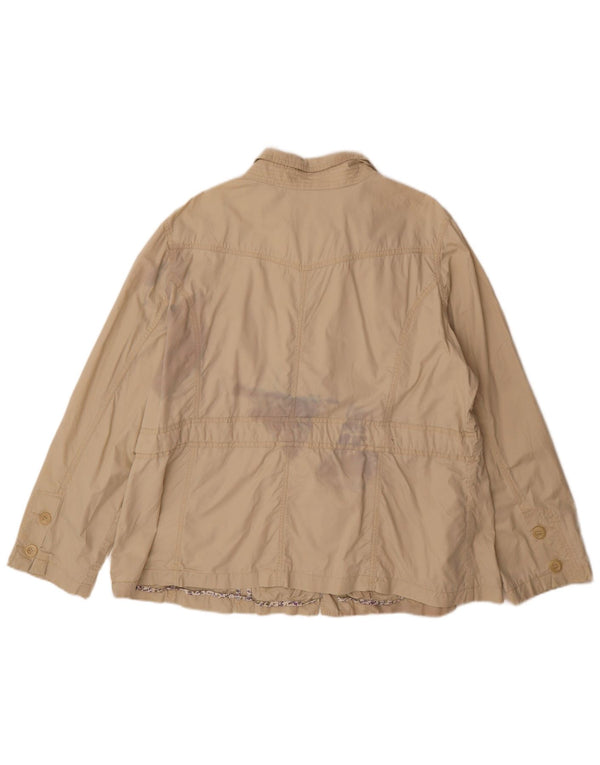 Marks & Spencer Kvinder Utility Jacket UK 22 3XL Beige Bomuld