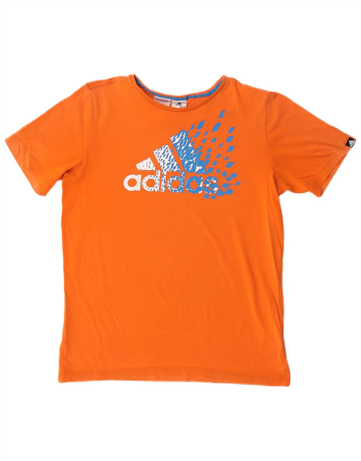 Adidas drenge grafisk t-shirt top 15-16 år orange bomuld