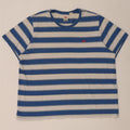 Levi's Herre Standard T-Shirt Top 2XL Blå Stribet Bomuld