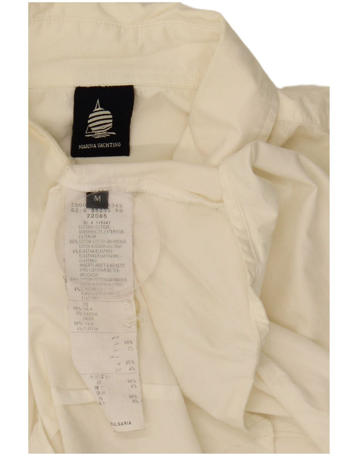 Marina Yachting Dameskjorte UK 14 Medium Off White Bomuld