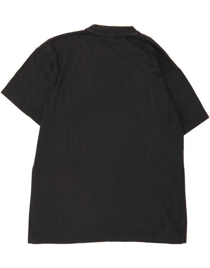 DANIEL HECHTER Mens T-Shirt Top Large Navy Blue Cotton Vintage Daniel Hechter and Second-Hand Daniel Hechter from Messina Hembry 