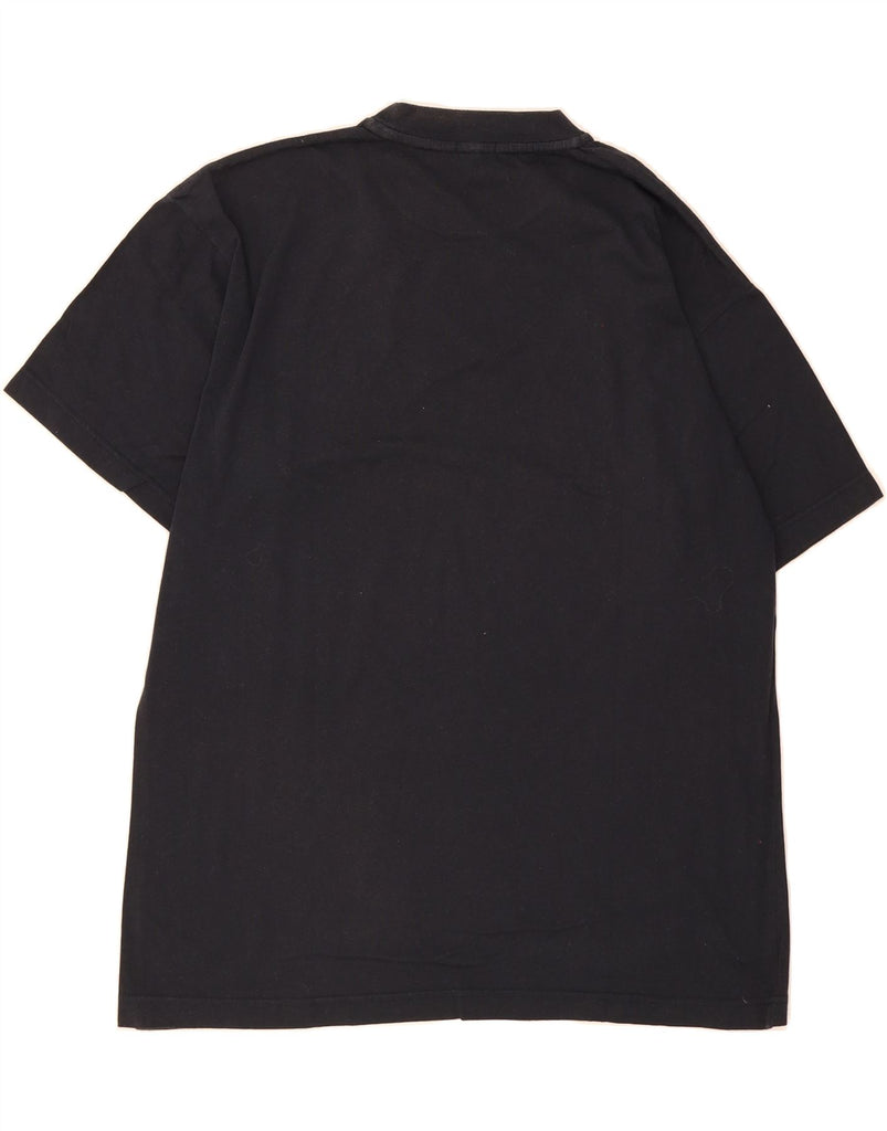 DANIEL HECHTER Mens T-Shirt Top Large Navy Blue Cotton Vintage Daniel Hechter and Second-Hand Daniel Hechter from Messina Hembry 