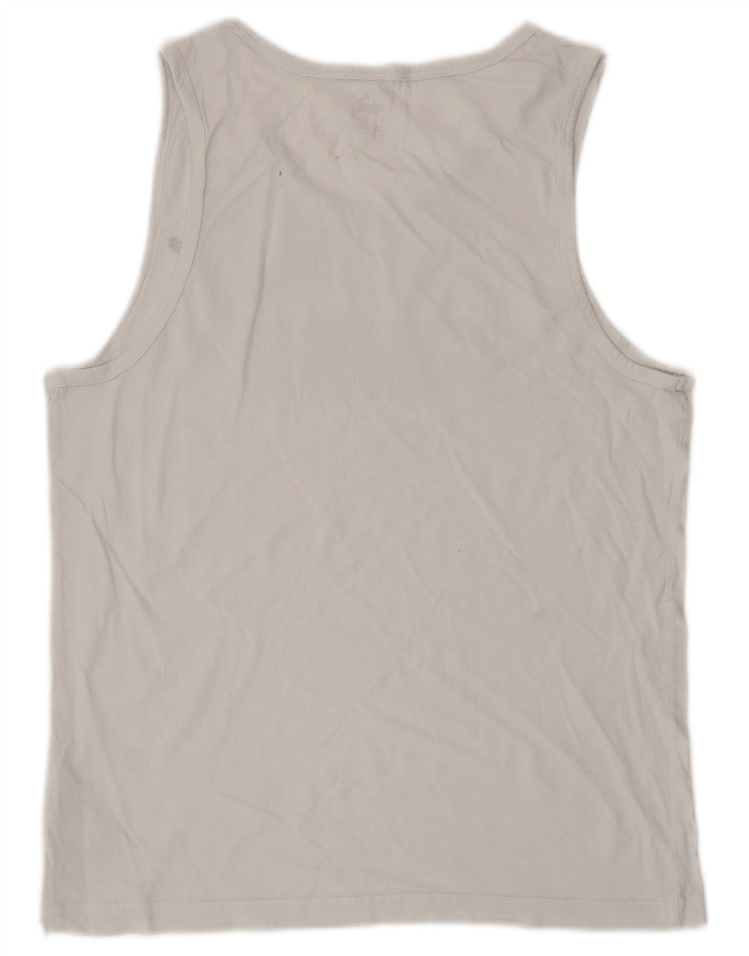 Puma Kvinders Grafisk Vest Top UK 14 Medium Hvid Bomuld