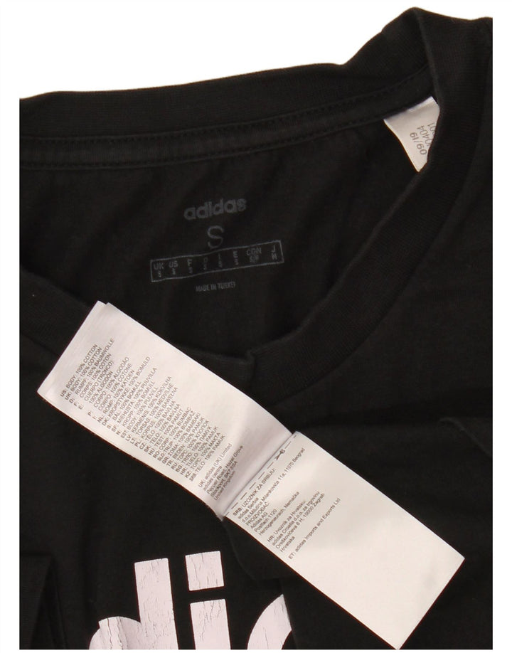 ADIDAS Grafisk T-shirt top til mænd, lille sort bomuld