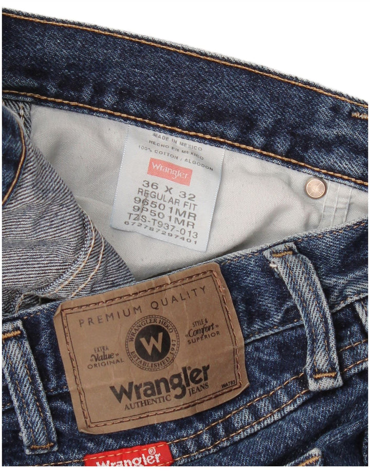 Carrera Herre Regular Fit Straight Jeans W36 L29 Blå Bomuld