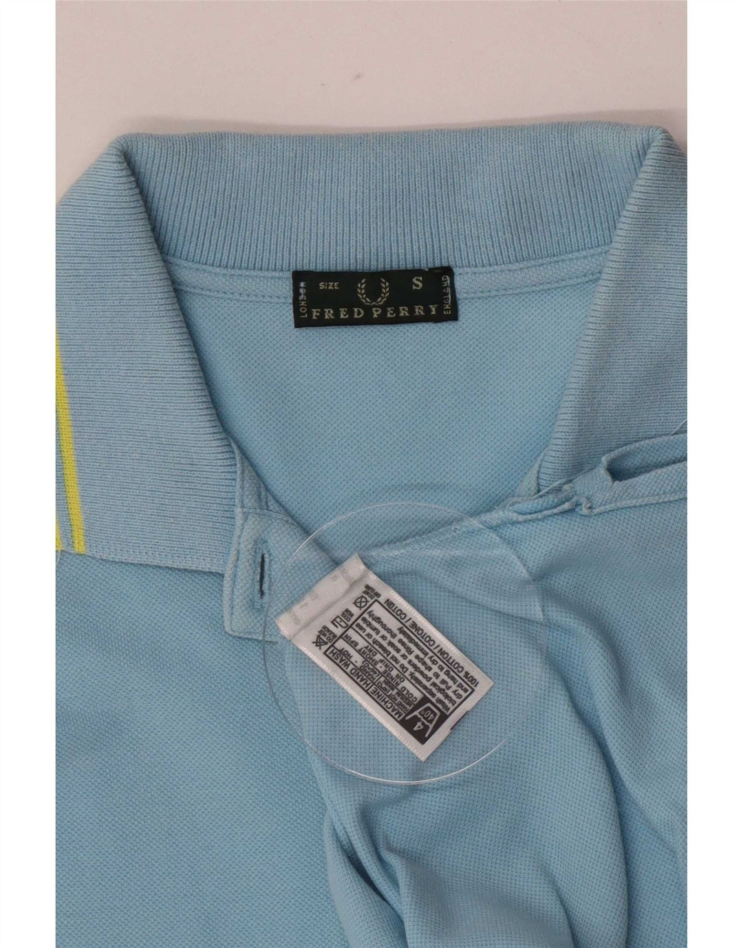 Fred Perry Womens Polo Shirt UK 8 Small Blue Cotton