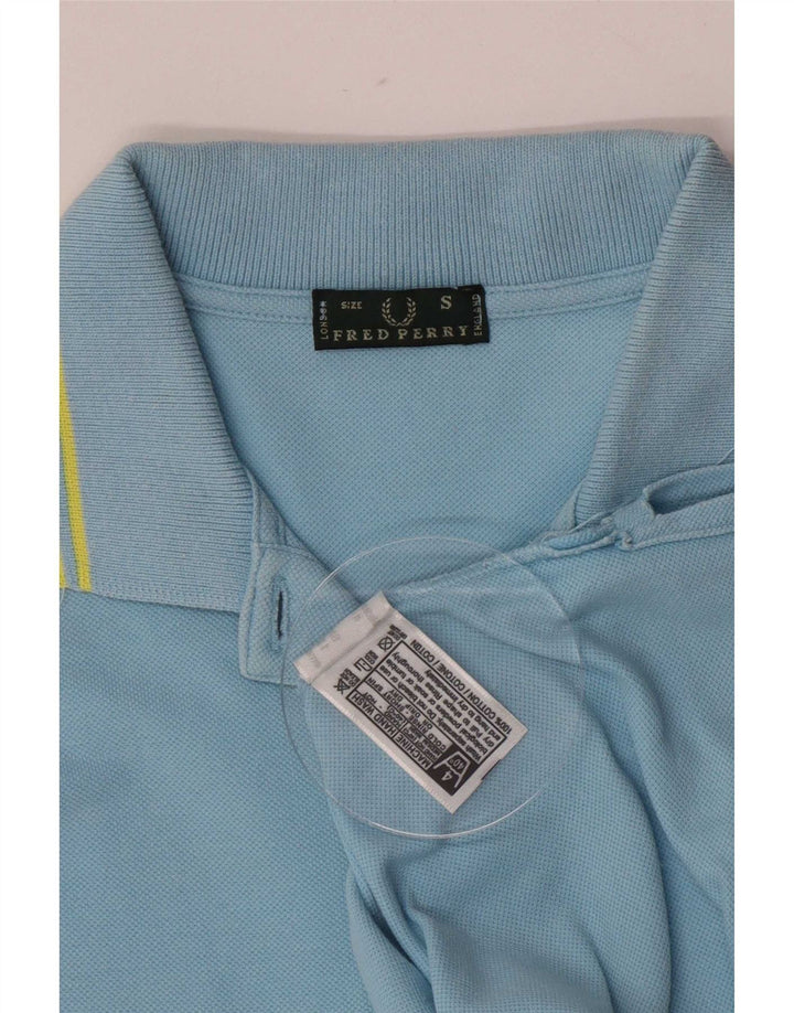 Fred Perry Womens Polo Shirt UK 8 Small Blue Cotton