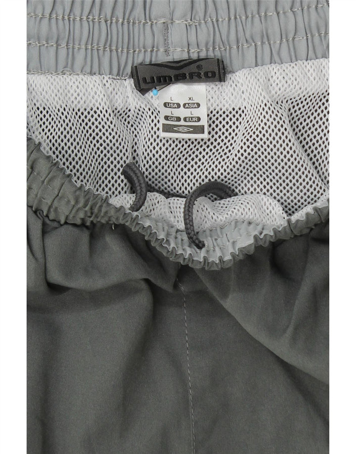 UMBRO Herre grafiske sportsshorts store grå polyester