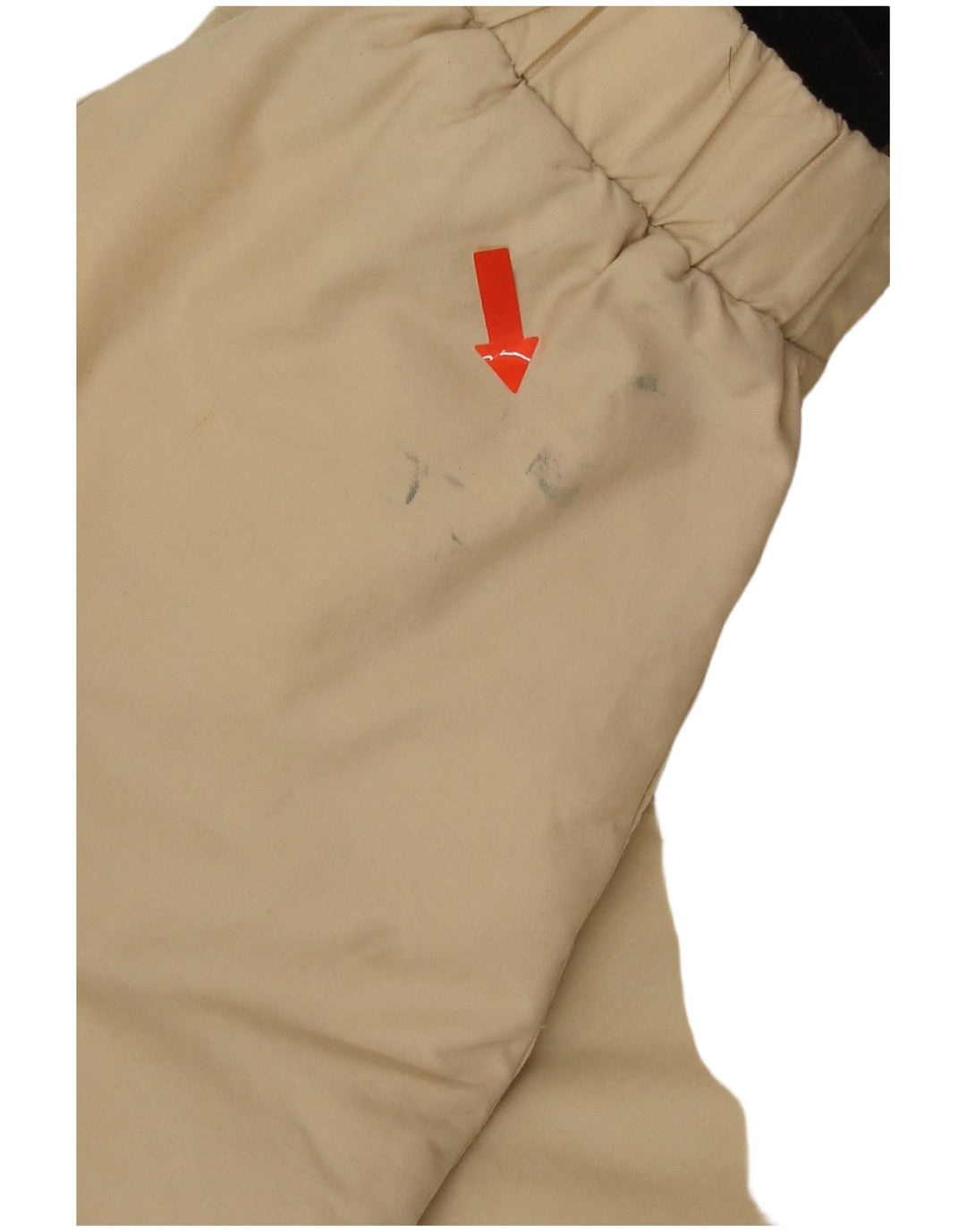 Fila Herre Hooded Windbreaker Jacket UK 36 Small Beige Bomuld