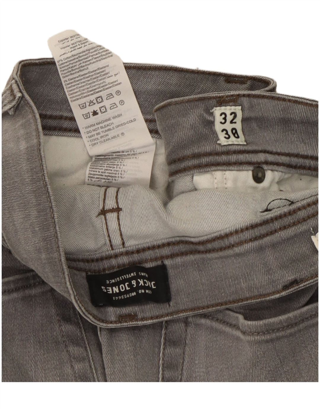 Jack & Jones Herre Slim Jeans W32 L30 Grå Bomuld